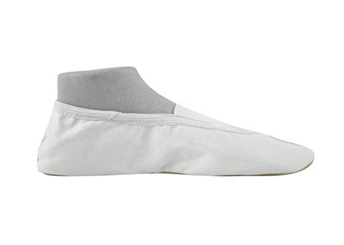 SOFT ESSENTIALS #8 schwarz/weiß – Gymnastikschuhe aus Leder -YUMP YUMPZ- Turnschläppchen / Saalturnschuhe / Ballettschuhe / Flats – in verschiedenen Größen. - 3