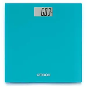 Omron HN 289 (Blue) Automatic Personal Digital Weight Scale With Large LCD Display and 4 Sensor Technology For Accurate Weight Measurement