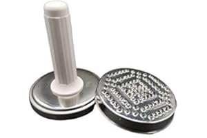 MCM SERVICE SRL Canne à viande inox manche en plastique avec franges en acier professionnel lourd 0,700 kg