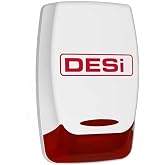 Desi Sahte Siren, LED Işıklı Caydırıcı Alarm G&ouml;r&uuml;n&uuml;ml&uuml; Sistem, 220V, Dış Mekan Uyumlu