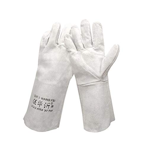 examen Gants De Soudage en Cuir Widg Gants TrèS Longs, RéSistant à La Chaleur Et à l'usure, Multifonctions pour Les Soudeuses Tig/Mig/CheminéE/BBQ/Jardinage/Griller/CuisinièRe