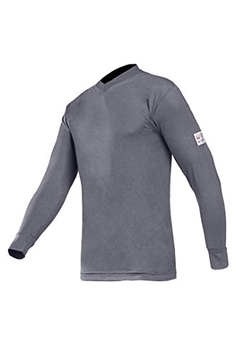 SIOEN 518AN2MPCM442XL Picton Flame Retardant, Anti-Static T-Shirt, XX-Large, Grey