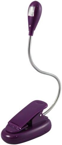 GadgetinBox™ - Flexible LED Reading Light Lamp For Amazon Kindle 3 4 & Touch, Kobo Wireless & Touch, BlackBerry, Samsung, HTC Tablets, Sony eBook Readers, Maps and more (Purple)