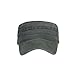 Produktbild HHyyq Unisex Army Cap Gewaschene Baumwolle Flache Mütze Hut Military Hut Outdoor Sonnenschirm Hut Retro Baumwolle Baseball Cap Military Anker Baseball Cap Hut(Grün)