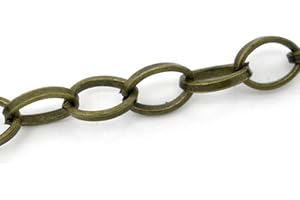 ‎SIAURA MATERIAL SiAura Material ® - 4m Antikbronze Gliederkette 8x6mm Schmuckkette