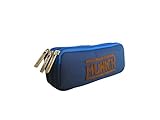 Portatodo/escolar Munich 252863 Leather Neceser, 21 cm, Azul Marino, munich leather, cuero