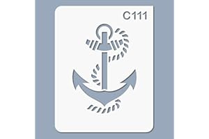 DECOPOCHOIRS Pochoir mer - Taille XS feuille 94x121 mm