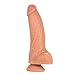Produktbild Realistischer Dildo, biegsamer G-Punkt Premium flüssiger Silikon Penis Dong mit Saugnapf, Spielzeug für Frauen