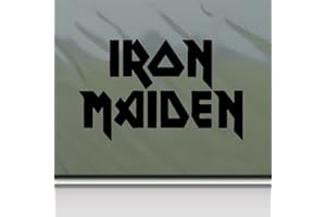 SASSYSTICKERS Iron Maiden Sticker en métal avec bande de roche noire pour fenêtre de voiture, MacBook et ordinateur portable