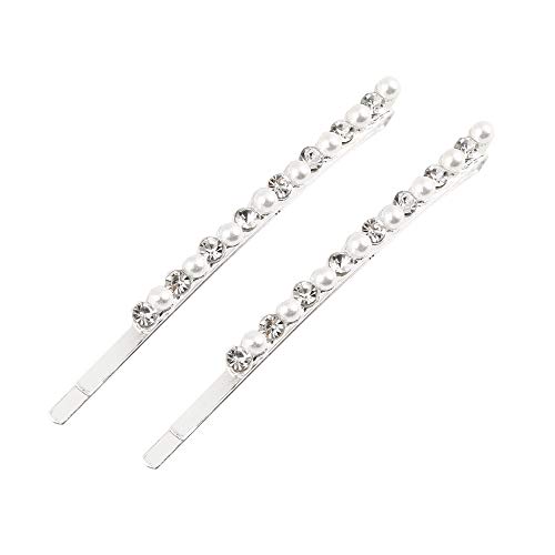 A&A Hair Beauty Haar Hair Klemme Spange Klammer Haarschmuck Haarklemme Perle Strass