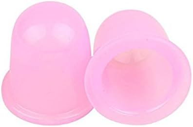 (two pink) xCoCo 2 Pcs Beauty Care Silicone Massage Cupping,Chinese Cupping Massage Set Cupping Cups,Silicone Cupping Cups Neck Back Face Leg Foot Cupping Therapy Body Massage Set for Relax Muscles,Relieve Pain,Remove Moisture(two pink)