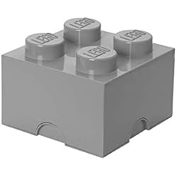 Lego - 400317404 - Brique de rangement plots 4 - Gris - 5,7 l