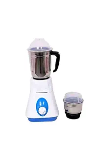 RATAN JYOTY Juicer Mixer Grinder with 2 Jars |500 Watt mixer juicer grinder | juicer mixer grinder for kitchen (Blue & White)