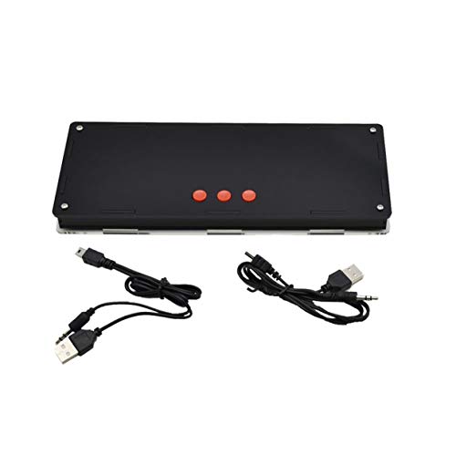 Preisvergleich Produktbild Banbie8409 384Pcs LED Digital Audio Musik Spectrum Analyzer Füllstandsanzeige Display Kit (Schwarz)