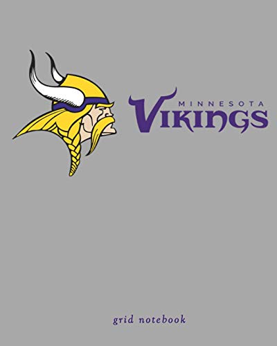 Preisvergleich Produktbild Minnesota Vikings grid notebook: Blankbook