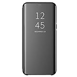 Hülle Case für Huawei Mate 10 Pro Hülle, Galaxy A6 2018 Schutzhülle Flip Clear View Handy Case mit Standfunktion Card Handyhülle für Galaxy A6 2018