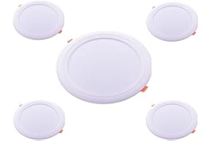 Jandei - Downlight Redonda Empotrada Led Oceano - 35.000 Horas 1680 Lumenes - 24W 6000K - Blanco Frio - x5