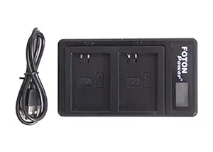 FOTON NP-FW50 USB Dual LED Display Camera Battery Charger for Sony A7 A7R A7sII A7II A6500 A6300 A7RII NEX Series Brand: PhotoCare