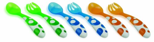 Munchkin 011454 Multi-Coloured Forks and Spoons Set of 6