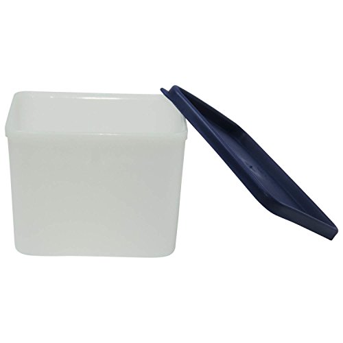 Viva-Haushaltswaren – 9x Gefrierdose für 750 ml, eckige Tiefkühldose- BPA-frei, hergestellt in Deutschland, inkl. einer Einfüllschaufel ca. 18,5 cm - 4