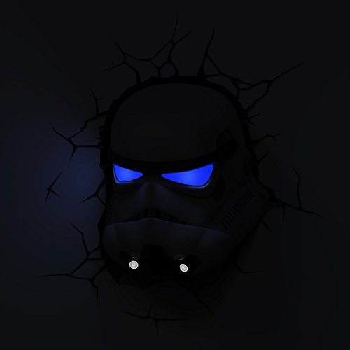 Star Wars Stormtrooper Light FX LED Kinderlampe Wandlampe – Nachtlicht für kinder mit automatische Abschaltung und wandaufkleber - 2