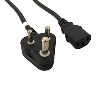 FENTICO® Made in India Heavy Duty AC 3 PIN Indian Male Plug to IEC60320 C13 Power Cord 30 Feet / 9.1 Meter Cable for Desktop, PC Computer, Scanner, Printer