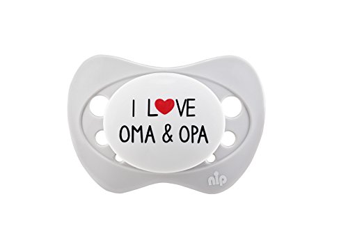 nip Schnuller I love Oma und Opa, Silikon, 0-6 Monate