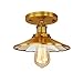 Produktbild Löslicher LED-Industrie-Deckenleuchte-1 Light Semi Flush Mount Messing Light (Gold)