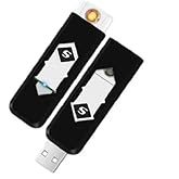 CLOKIFY Metal Electronic Cigarette Lighter, USB Rechargeable Portable Lighter for Car/Party/Pocket Lighter