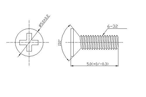 20x Schraube für Supermicro HDD Festplatte Hot-Swap Caddy NAS 3,5″ Zoll 6-32 UNC 5mm - 2