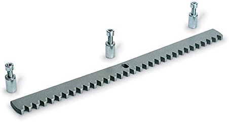 Pack of Four - Art 47 30 x 12mm x 1m Galvanised Slotted Gear Rack for Sliding Gates