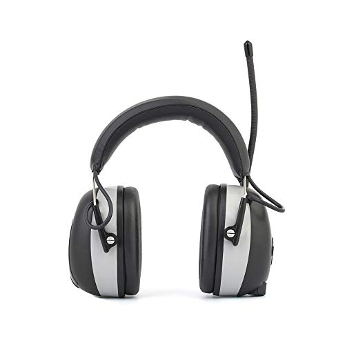 Preisvergleich Produktbild Kapselgehörschutz Wiederaufladbare elektrische Sicherheits-Ohrenschützer mit Bluetooth, Radio FM / AM Digital und Eingebaut, Noise Reduction Ear Defender mit Freisprecheinrichtung, SNR 23dB Wireless K