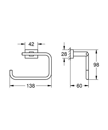 Grohe WC-Papierhalter, 1 Stück, 40507001 - 2