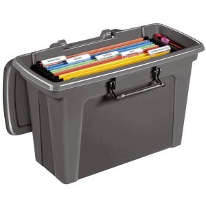 Preisvergleich Produktbild CEP Hängemappenbox Strata für ca. 15 Mappen grau leer