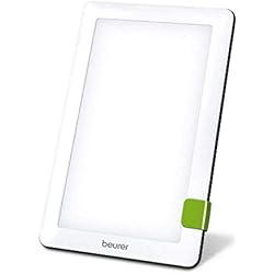 Beurer TL 30 Lampe de luminothérapie | 10 000 lux | Simulation de la lumière du jour | Lampe à lumière du jour compacte | avec support et pochette de rangement | CE médical