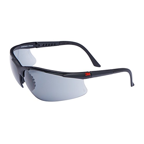 3M Schutzbrille 2751, Schutzbrille AS/AF/UV, PC, grau getönt, einstellbare Bügellänge, weicher Nasensteg - 2