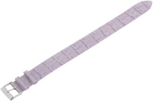 Moog Women's Watch Strap Time to Change CR-10 Calfskin Leather Crocodile Effect Violet