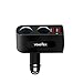 Produktbild Doppel Zigarettenanzünder Splitter Adapter, VOASTEK 12V / 24V 2-Wege Zigarettenanzünder und Dual USB Car Charger QC 3.0 Schnellladung Qualcomm Prozessor für Galaxy iPhone Samsung Note Handys und Dash Cam Radarwarner Auto Kühlschrank GPS etc