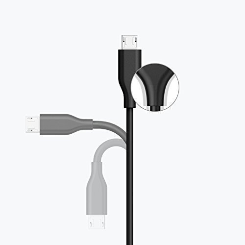 [Pacco da 2 cavi] Anker PowerLine Cavo Micro USB (180 cm) - Cavo Ultra Durevole con Fibra di Aramide, Resistente a PiÃ¹ di 5000 Piegamenti. Per Smartphone Android Samsung, Nexus, LG, Motorola e altro ancora