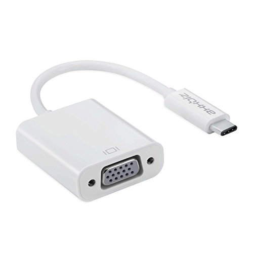 Axxbiz CableBiz-C006W, USB 3.1 Type C auf VGA Adapter - C Male auf VGA Female - Auflösung bis zu 2048x1152 - 15cm - Für das neue MacBook