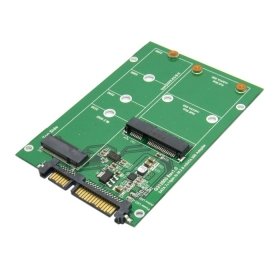 cablecc 2 in 1 Combo Mini pci- E 2 Lane m.2 NGFF & MSATA SSD AUF SATA 3.0 III Adapter Konverter PCBA - 2