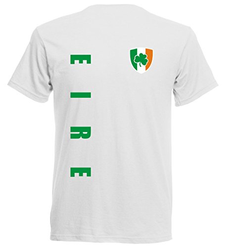 Irland EM 2016 T-Shirt Trikot – S M L XL XXL – weiss 10 (L)
