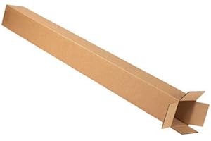 EUROPA INDUSTRIES S/W Brown Long Tall Golf Club Boxes 5" x 4" x 49" 127mm x 102mm x 1245mm Qty 5