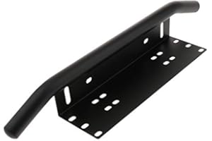 RIGIDON 23 pouces Support de plaque d'immatriculation voiture, Noir Aluminium Support de barre d'éclairage led, feux de travaille support de Fixation de Plaque D'immatriculation pour Offroad SUV 4x4