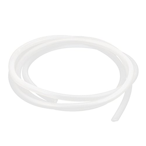 sourcingmap® 2 x 4 mm Silikon durchscheinend Rohr Wasser Pumpe Schlauch 1 Meter 3,3 Ft lange