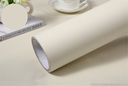 Selbstklebend Tapete abnehmbarer Wandsticker generalüberholt Aufkleber Küche Schiebetür Wallpaper Decor-Solid-Farbe weiß - 4