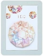 Beautiful Post it Sticky Notes Jewels and Heart, Korean Stationery (Dusky Diamond)