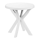 Mesas resina blanca redonda Saturnia 8330135 Mesa Resina Blanca Redonda Ø 70 x 72 cm. (Alt)
