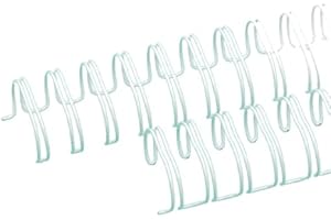 ‎CRAFTELIER Craftelier - Set mit 2 Doppelringbindern für Alben, Notizbücher, Tagebücher oder Kalender | Ideal für Scrapbooking- und Bastelprojekte | Ø 2,54 cm (1") - Farbe Weiß