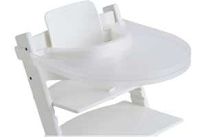 TRULS & TRINE (PLAYTRAY)- DE Playtray Tripp Trapp Tisch - Geeignet für alle versionen des Stokke Stuhl, Einfach zu montieren, 100% BPA-frei - Transparent